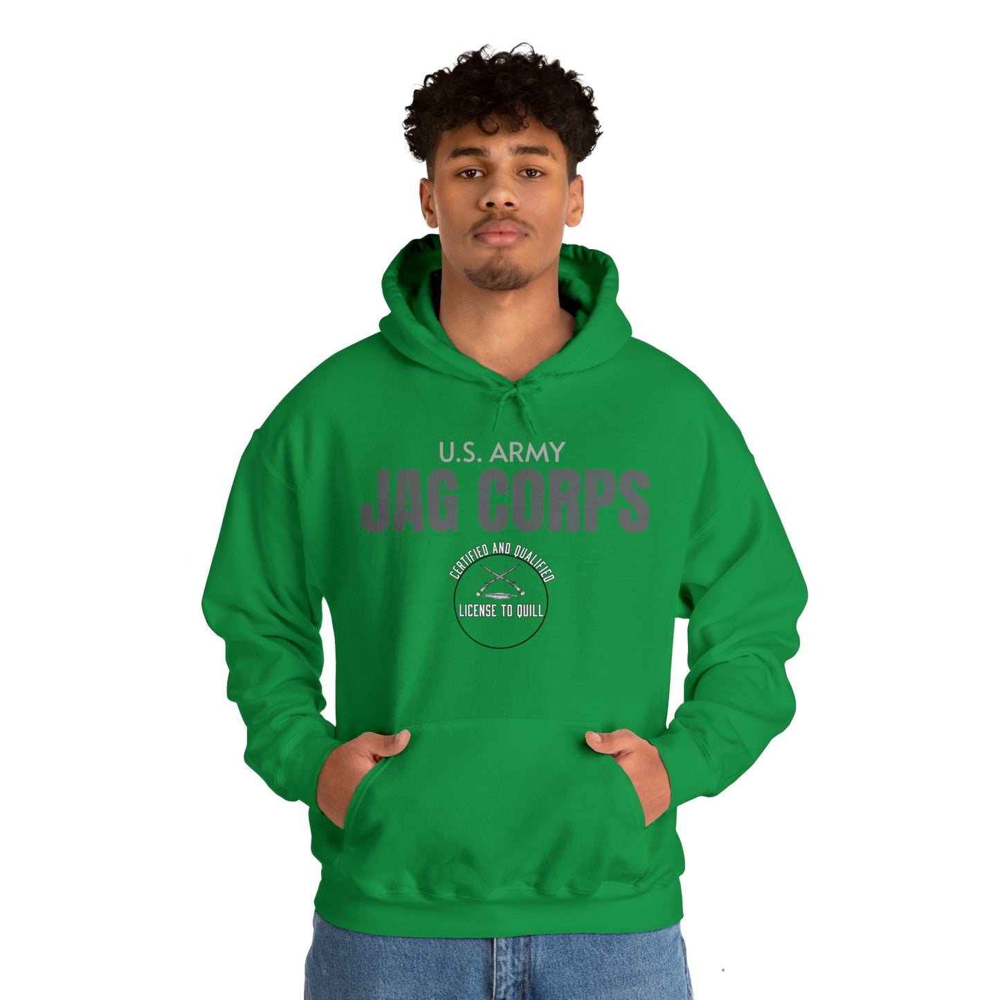 U.S. Army JAG Corps - License to Quill (Small Design) - Hoodie