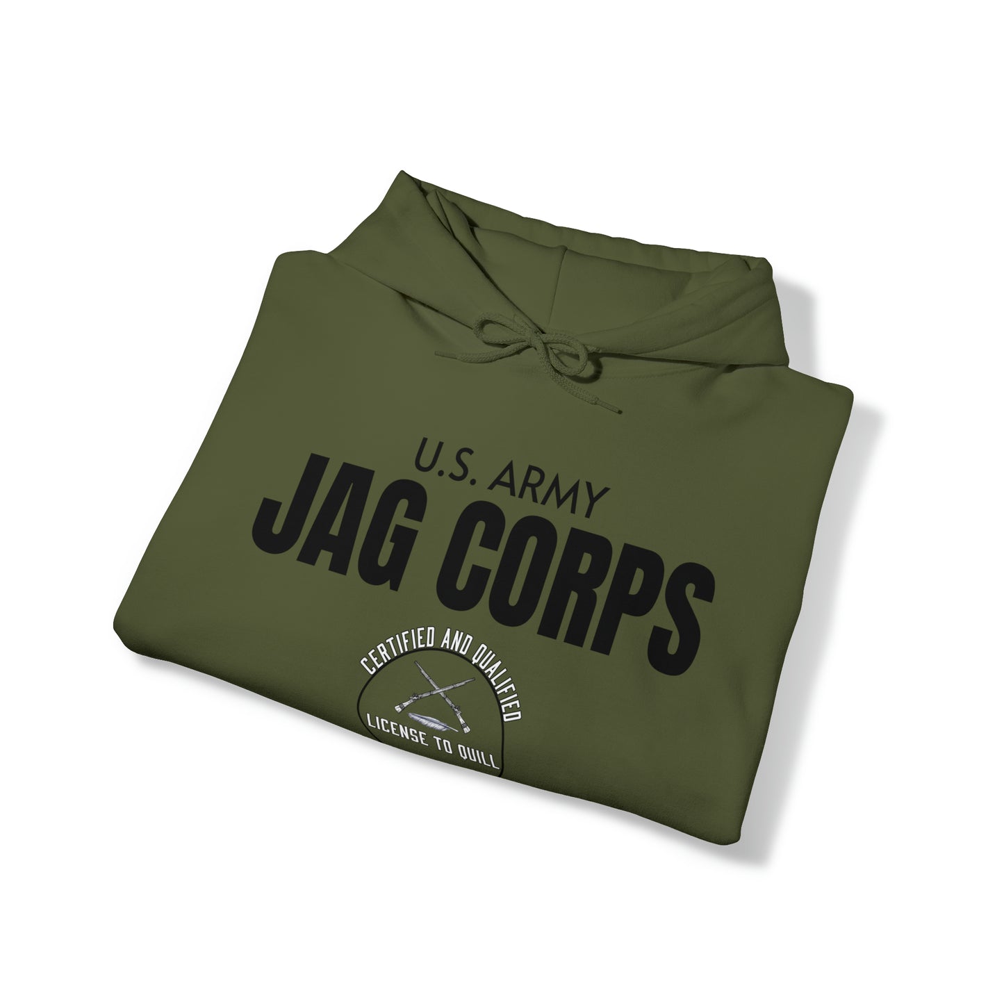 U.S. Army JAG Corps - License to Quill (Small Design) - Hoodie