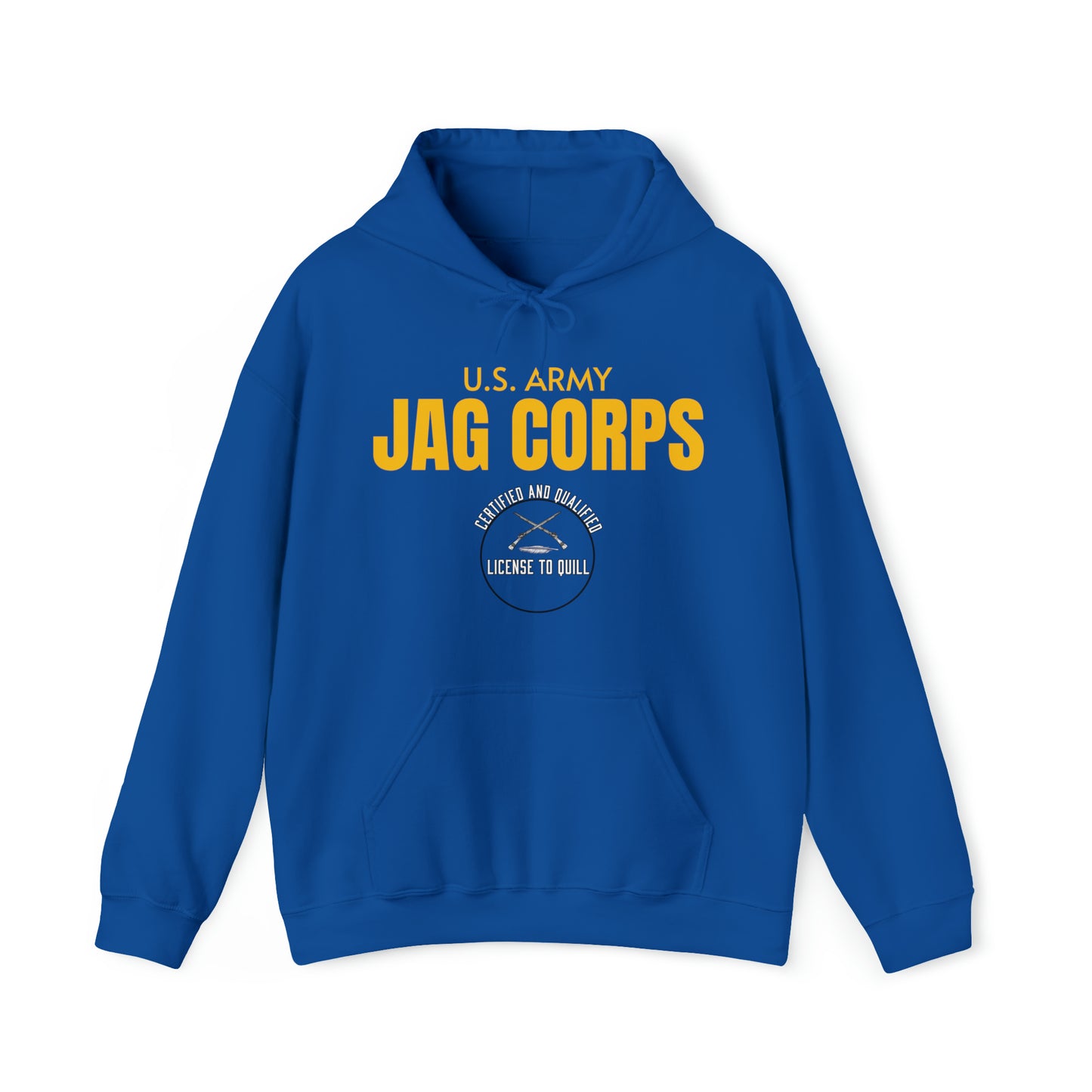 U.S. Army JAG Corps - License to Quill (Small Design) - Hoodie