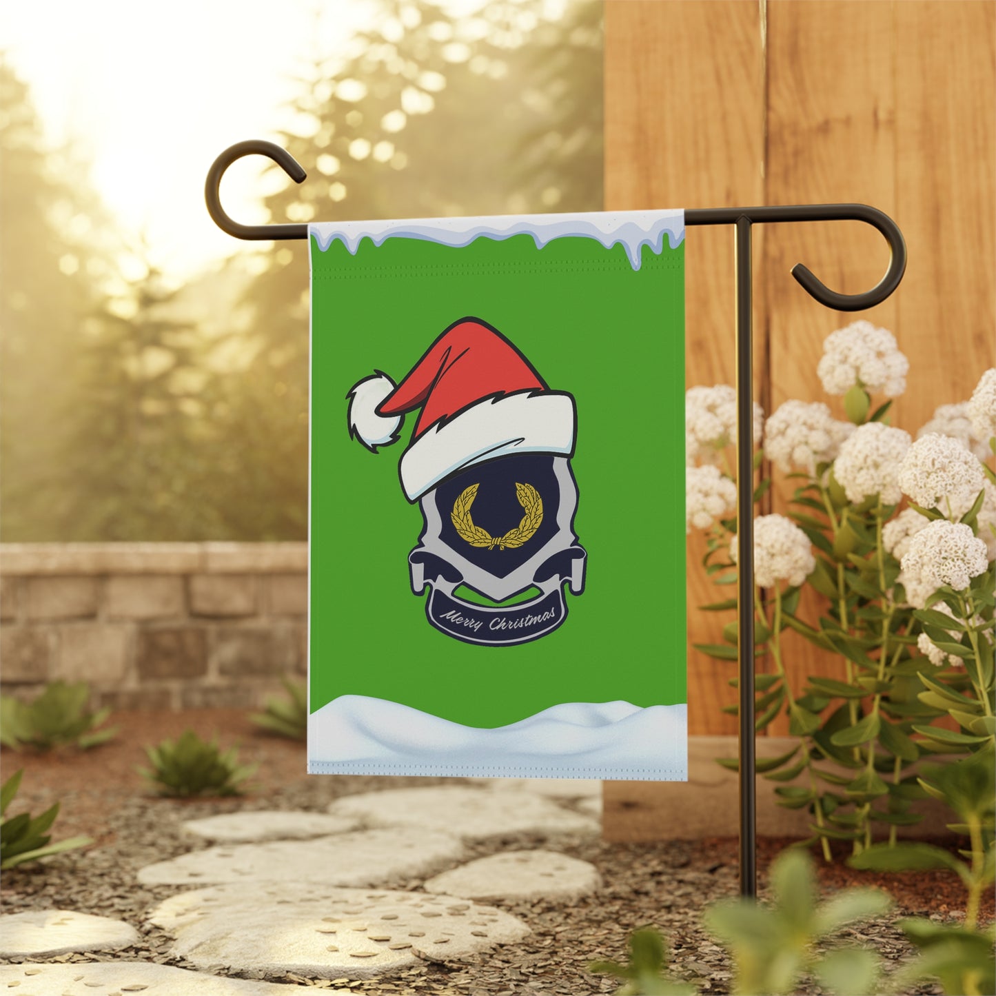 Merry JAG-Mas - Plain Crest - Garden Banner