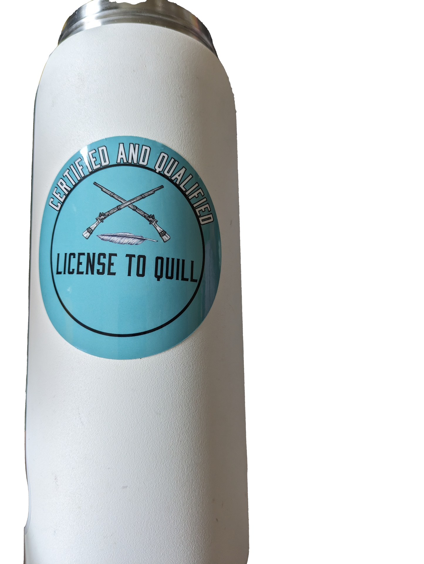 License to Quill Sticker