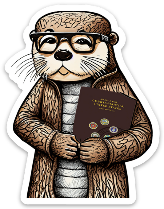 Studious Otter Sticker