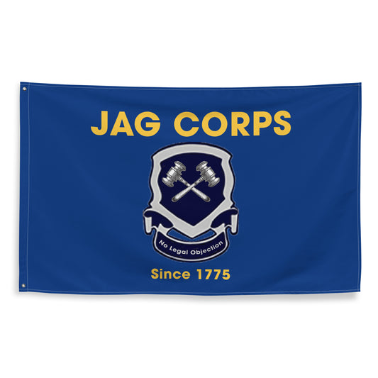 JAG - No Legal Objection - Crest Flag w/ Gavels